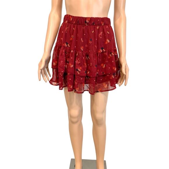 Free People Dresses & Skirts - Free People XS "From the Valley" tiered ruffle mini skirt SK2 3368